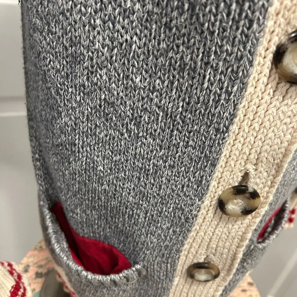 🇨🇦 Cotton Country, made in Canada, knit cardigan, size Large. - Picture 2 of 7